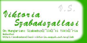 viktoria szabadszallasi business card